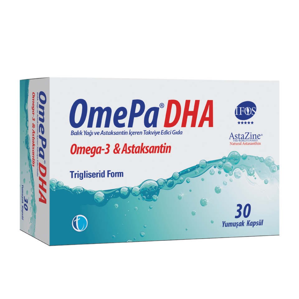 OmePa® DHA Balık Yagı ve Astaksantin Içeren Takviye Edici Gıda