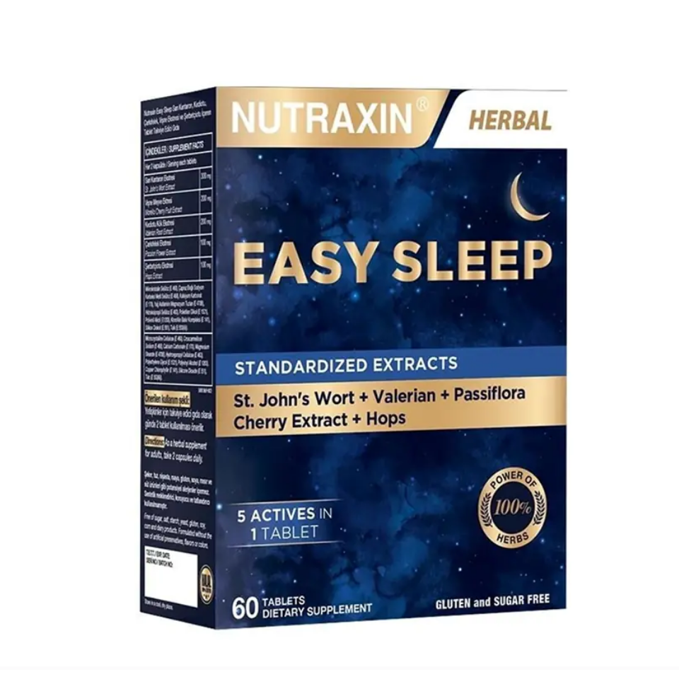 Nutraxin Easy Sleep Takviye Edici Gıda 60 Tablet