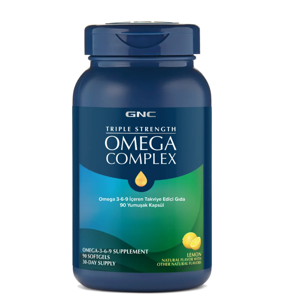 GNC Triple Strength Omega Complex 90 Yumuşak Kapsül