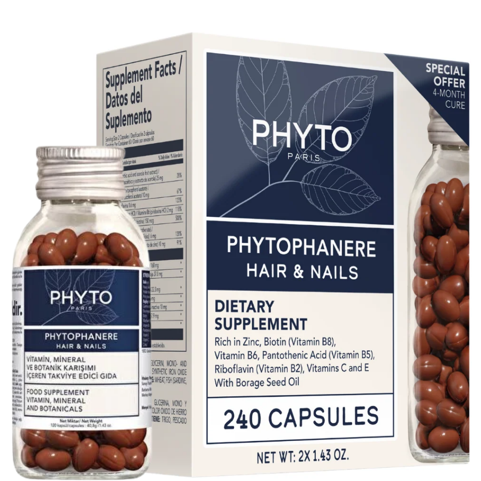 Phyto Phanere Saç Ve Tırnaklar Için Güç, Büyüme & Hacim Sağlayan Takviye Edici Gıda 240 Kap
