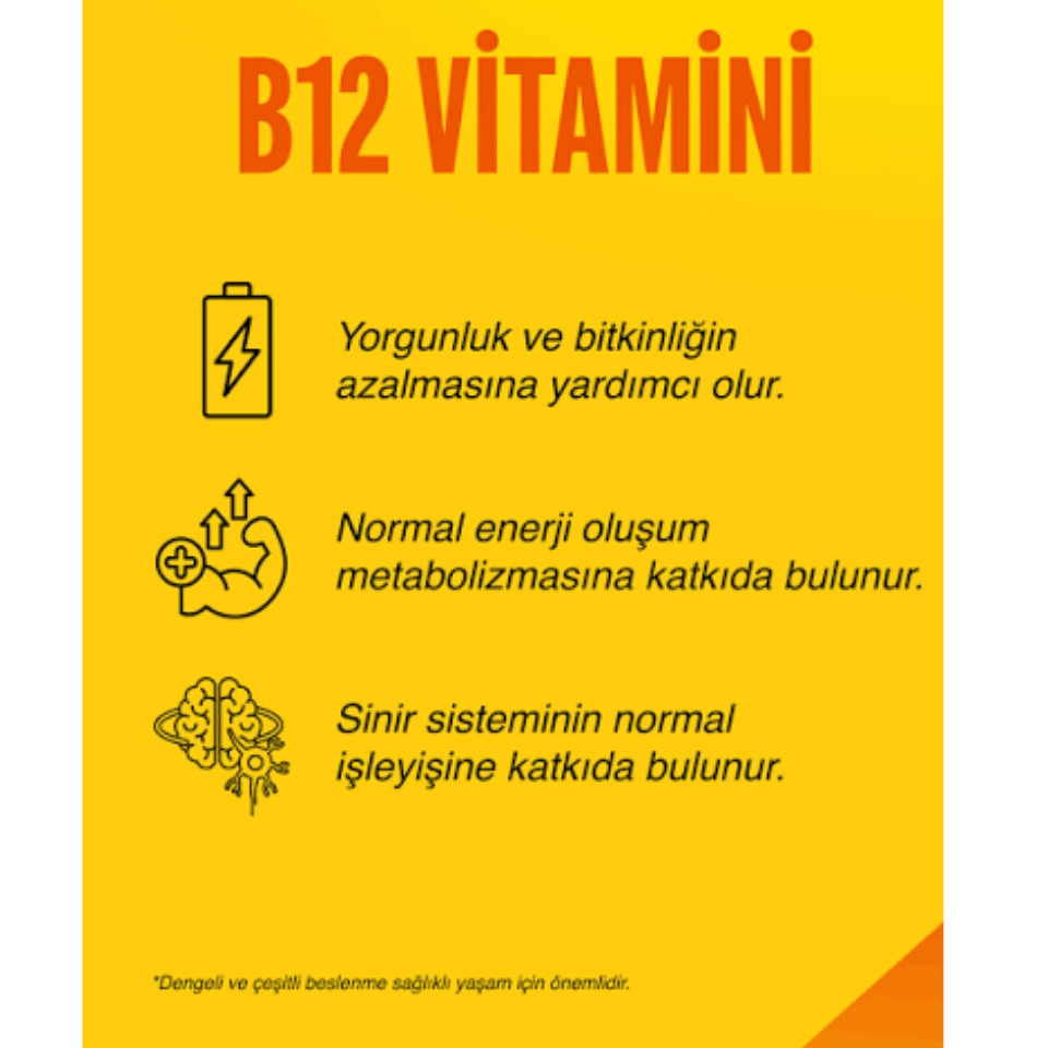 Supradyn Expert B12 Vitamini Dilaltı 30 Tablet