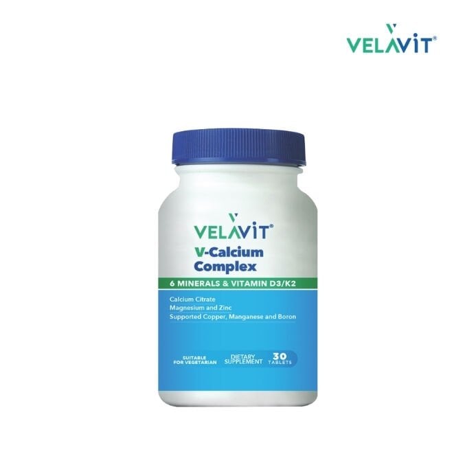 Velavit V-Calcium Complex Takviye Edici Gıda 30 Kapsül