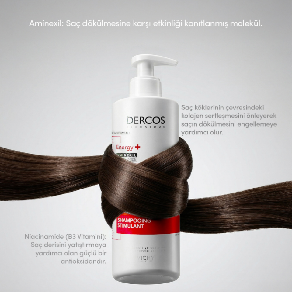 Vichy Dercos Energising Saç Dökülmesine Karşı Şampuan 400 ml