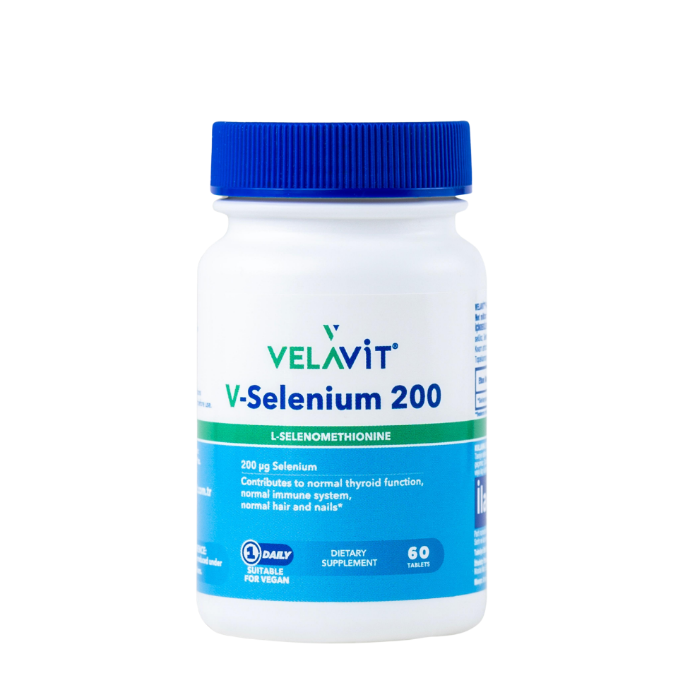 Velavit V-Selenium 200 Takviye Edici Gıda 60 Tablet