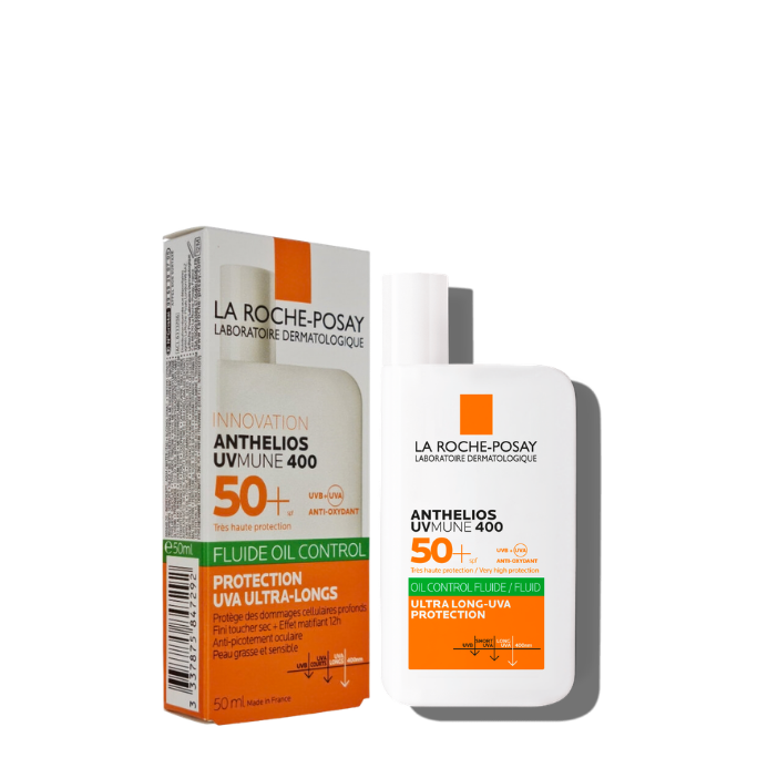 La Roche Posay Anthelios UVmune400 Oil Control Fluide SPF50+ Karma ve Yağlı İçin Yüz Güneş Kremi 50 ml