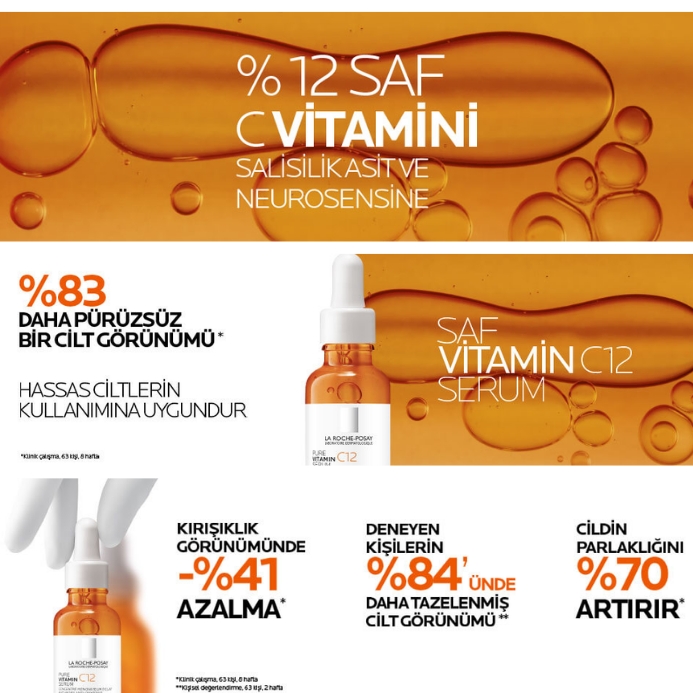 La Roche Posay Saf C12 Vitamini Işıltı Veren Serum 30 ml