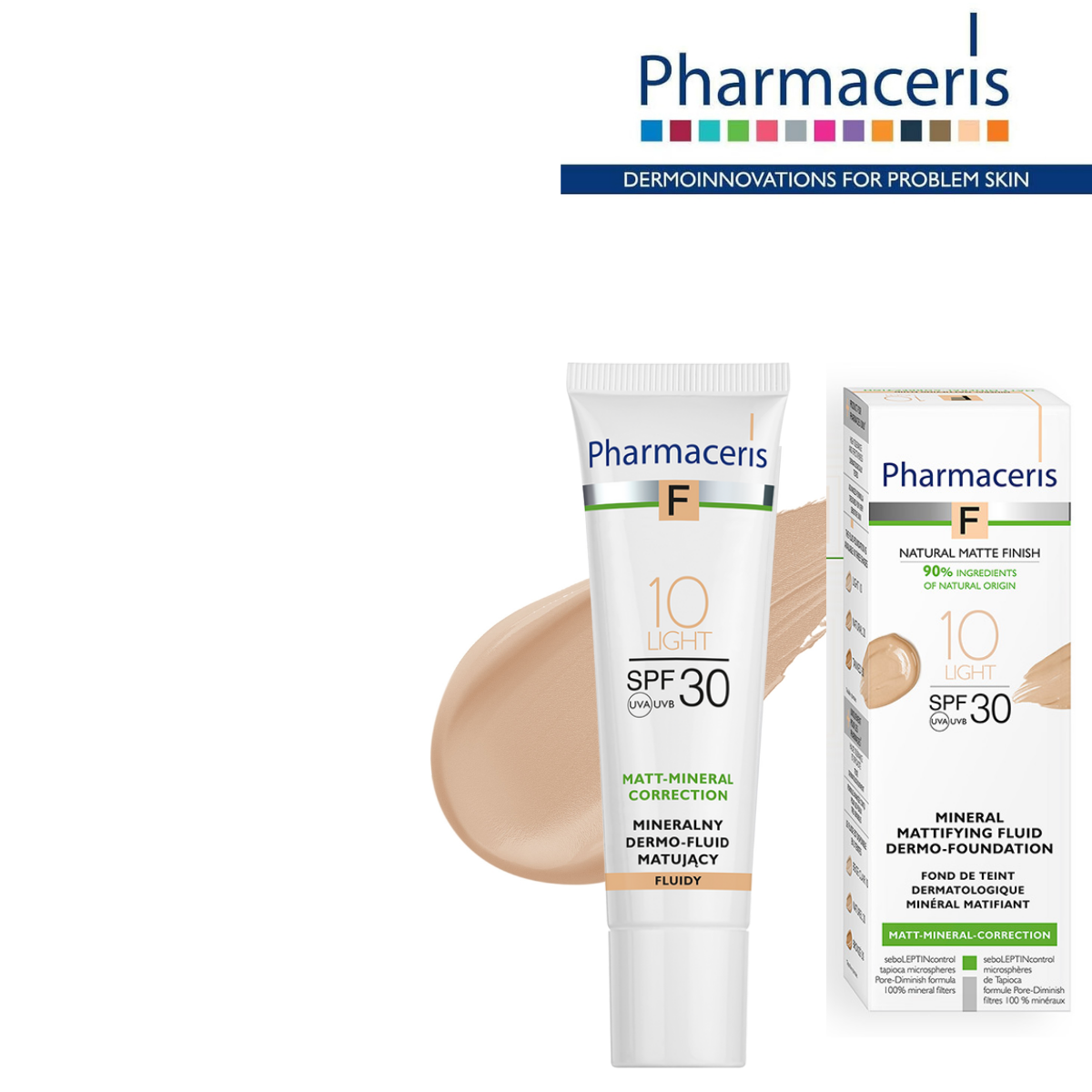 PHARMACERIS F MATT-MINERAL CORRECTION SPF30 (10 LIGHT)