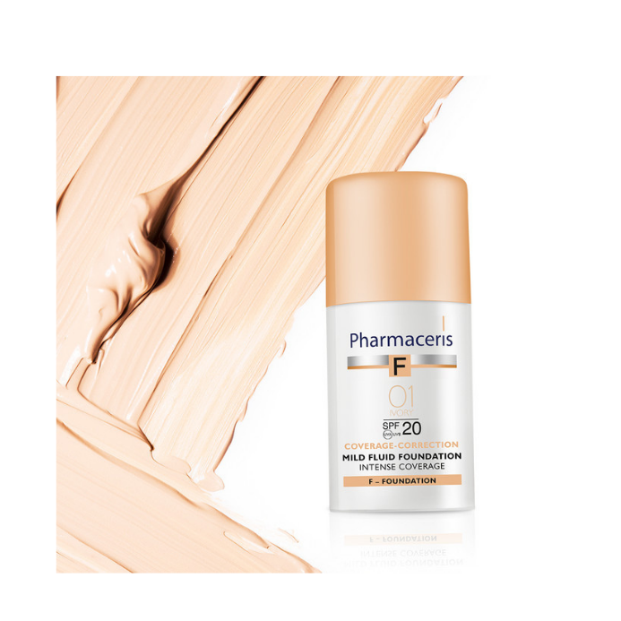 Pharmaceris Sun-Correction Protective&Corrective Fluid Foundation SPF 50+ (01 Ivory)