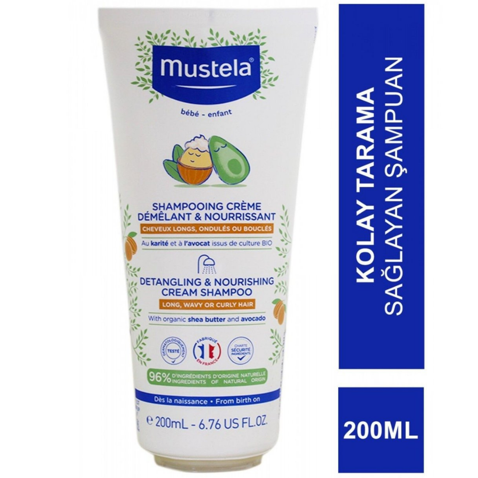 Mustela Kolay Tarama Sağlayan Besleyici Şampuan 200 ml