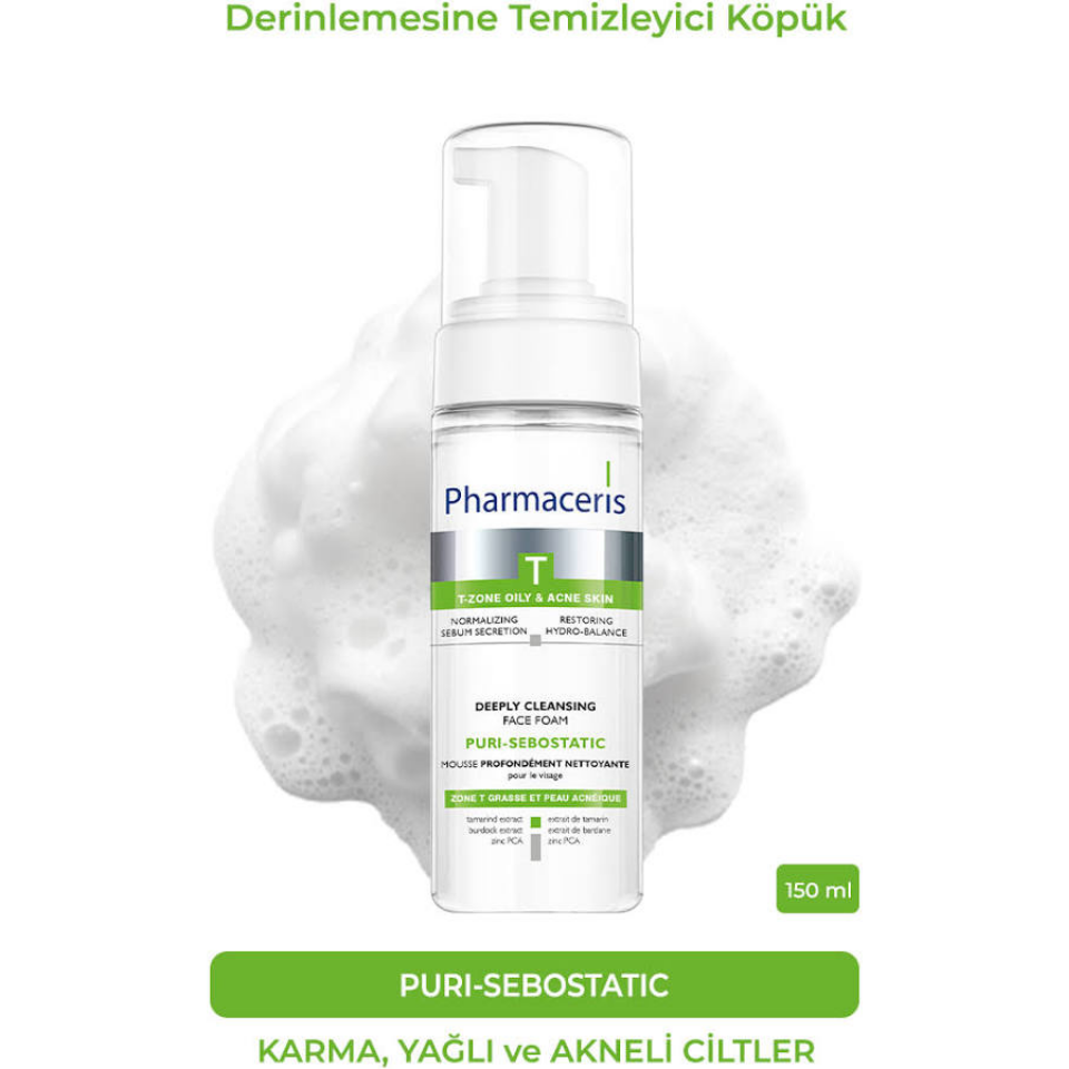 Pharmaceris T Puri-Sebostatic Köpük 150 ml