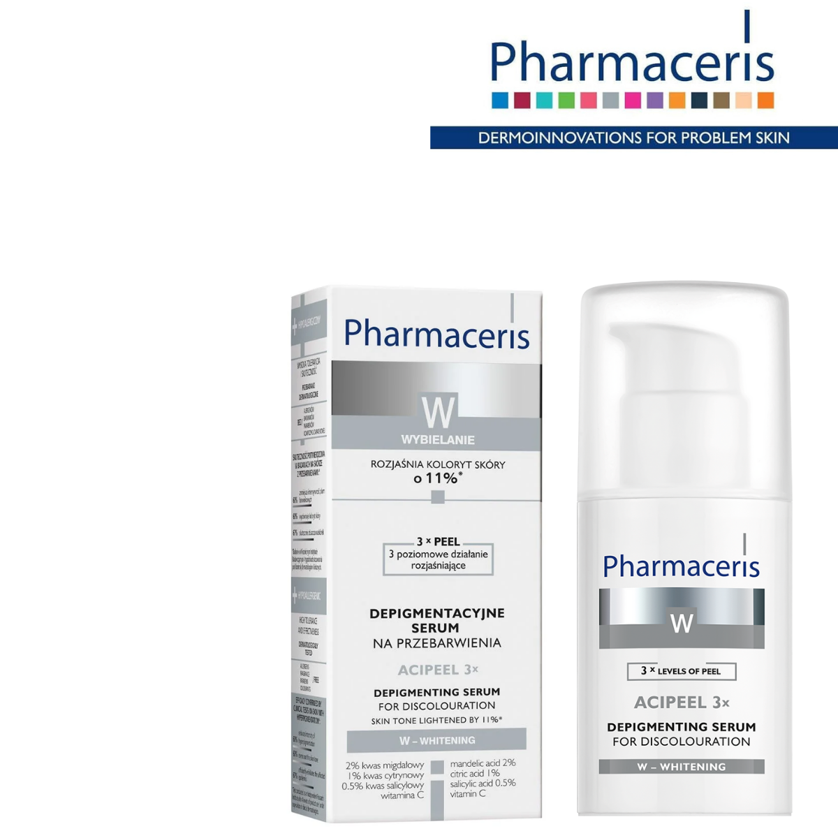 PHARMACERIS W ACIPEEL 3X SERUM 30 M