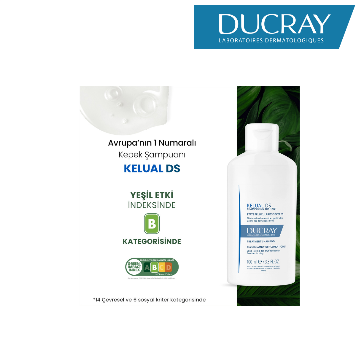 Ducray Kelual Ds İnatçı Kepeğe Karşı Şampuan 100ml