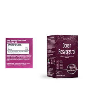 Orzax Ocean Resveratrol Takviye Edici Gıda 30 Kapsül