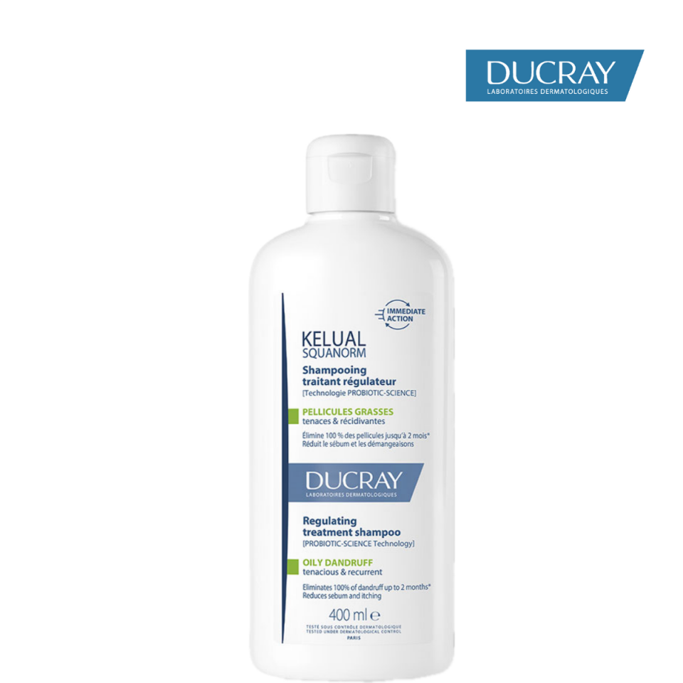 Ducray Kelual Squanorm Normal ve Yağlı Saçlar İçin Kepek Karşıtı Şampuan 400 ml