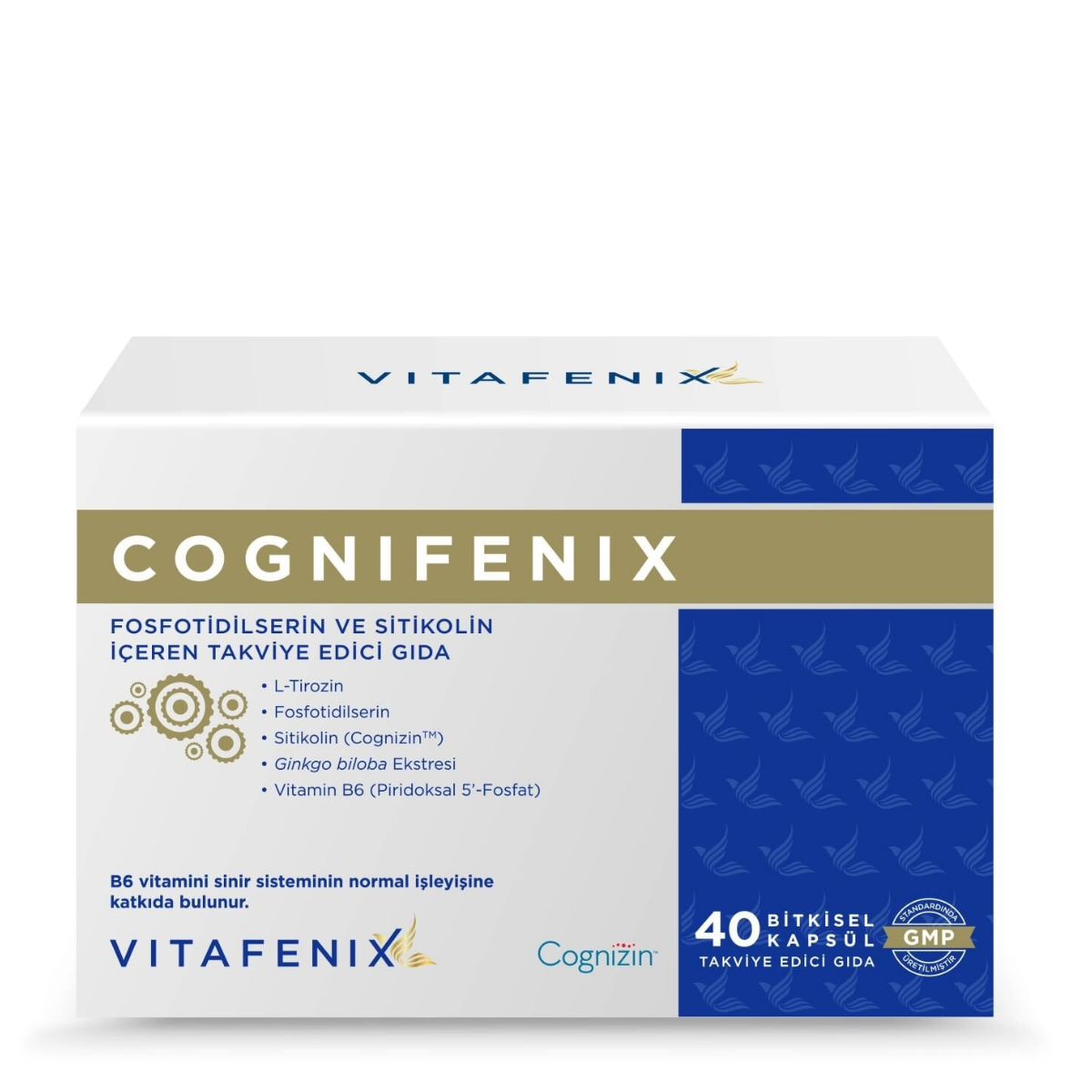 Vitafenix Cognifenix Fosfotidilserin ve Sitikolin İçeren Takviye Edici Gıda