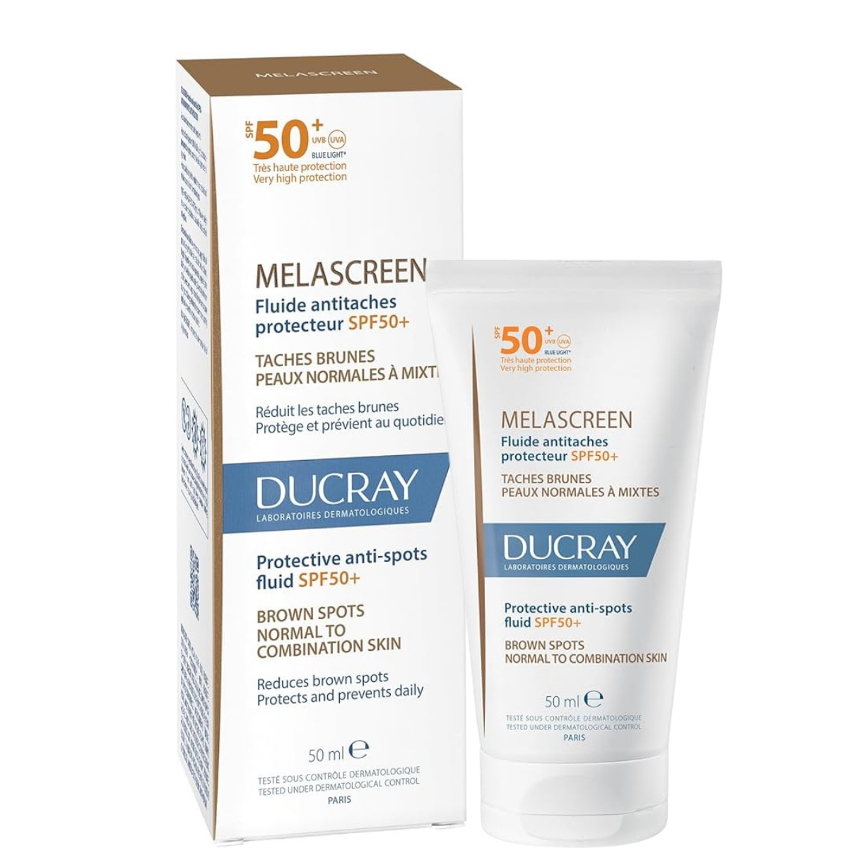 Ducray Melascreen Fluid SPF50+ Lekeye Eğilimli Ciltler İçin Güneş Koruyucu 50 ml