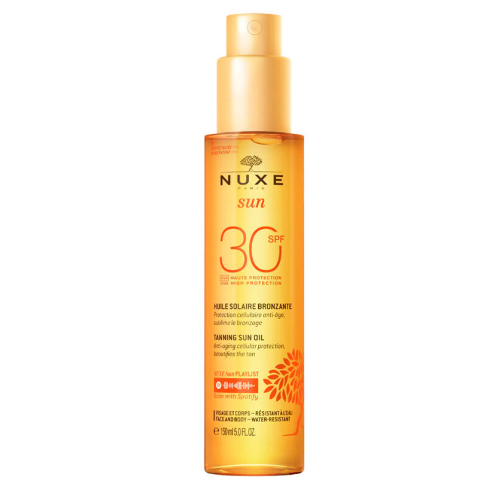 Nuxe Sun Huile Bronzante Haute Protection Spf30 150ml