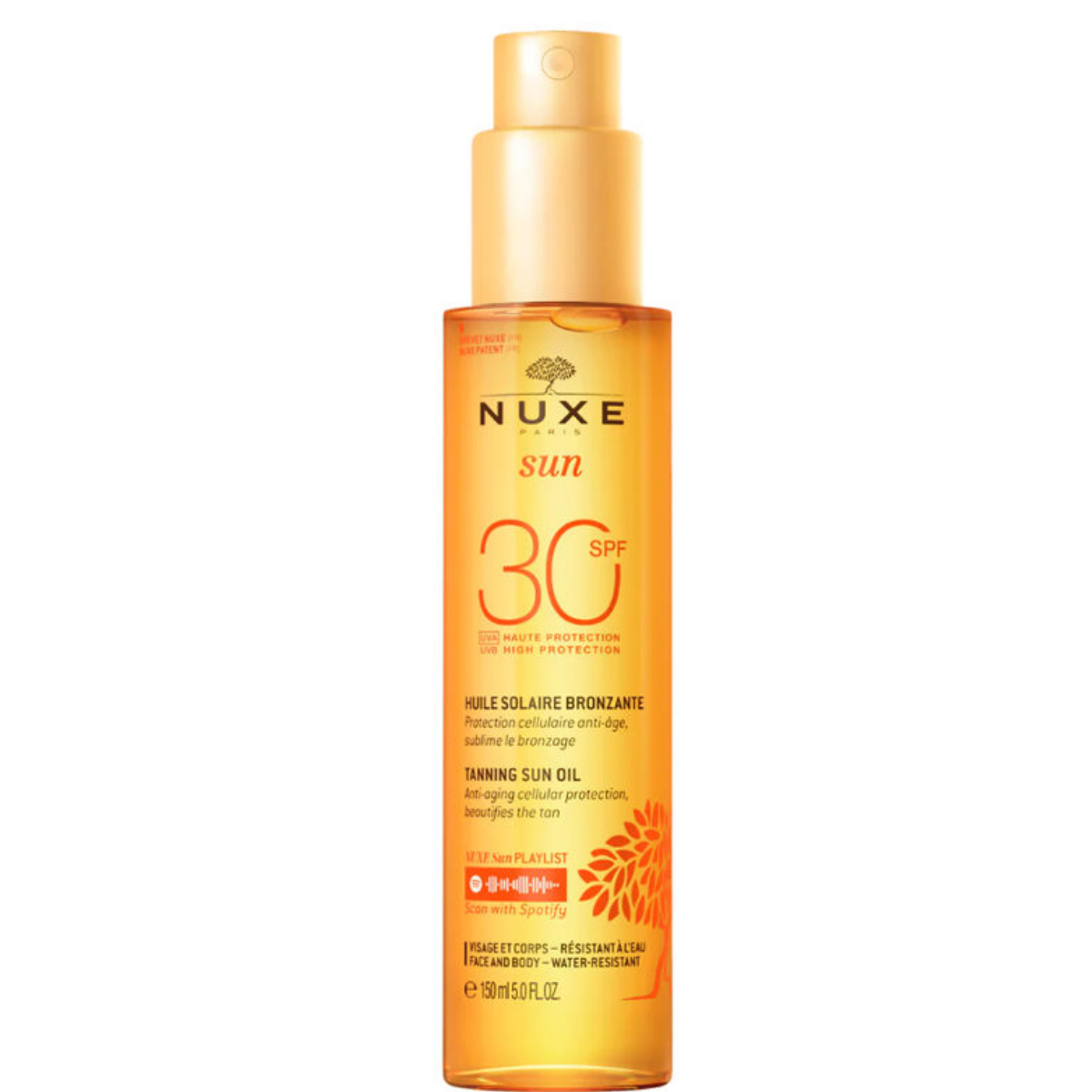 Nuxe Sun Huile Bronzante Haute Protection Spf30 150ml