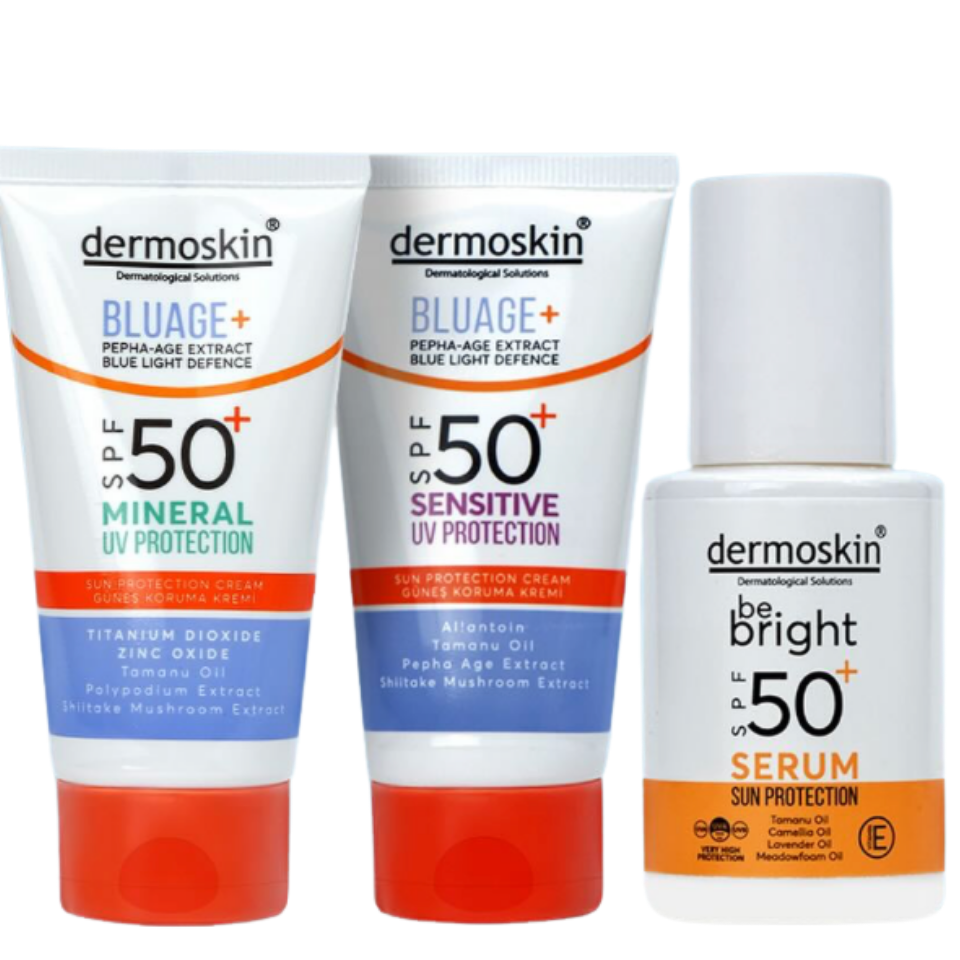 Dermoskin Bluage+ SPF50+ Mineral Filtreli Güneş Koruma Kremi 50 ml