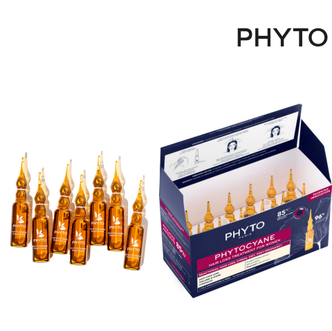 Phyto Phytocyane Kadın Tipi Dönemsel Saç Dökülmesi Karşıtı Bakım Serumu 12x5ml
