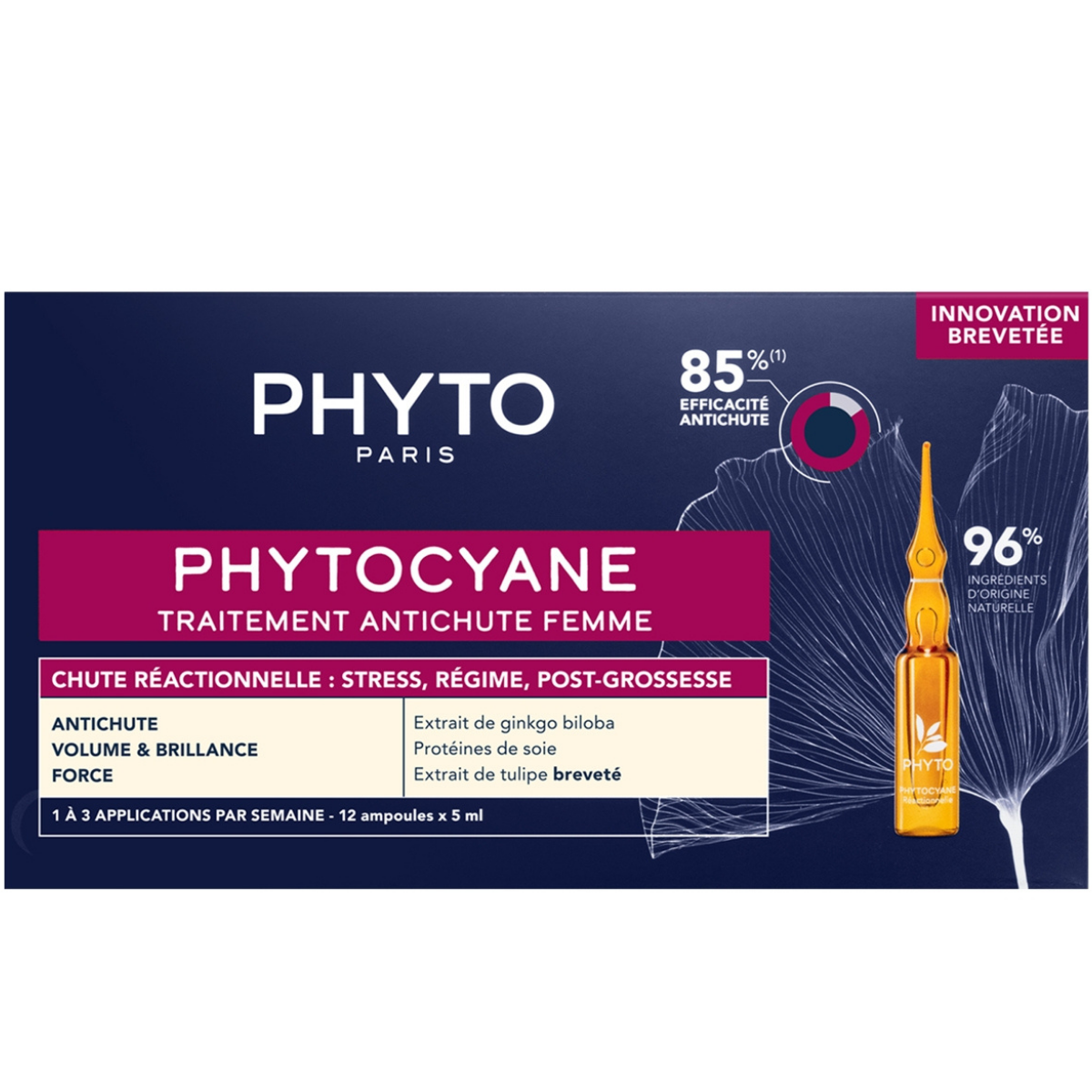 Phyto Phytocyane Kadın Tipi Dönemsel Saç Dökülmesi Karşıtı Bakım Serumu 12x5ml
