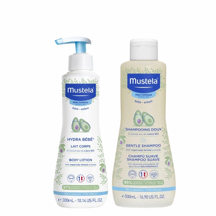 Mustela Hydra Bebe Losyon 300 ml  ve Papatya Şampuan 500 ml