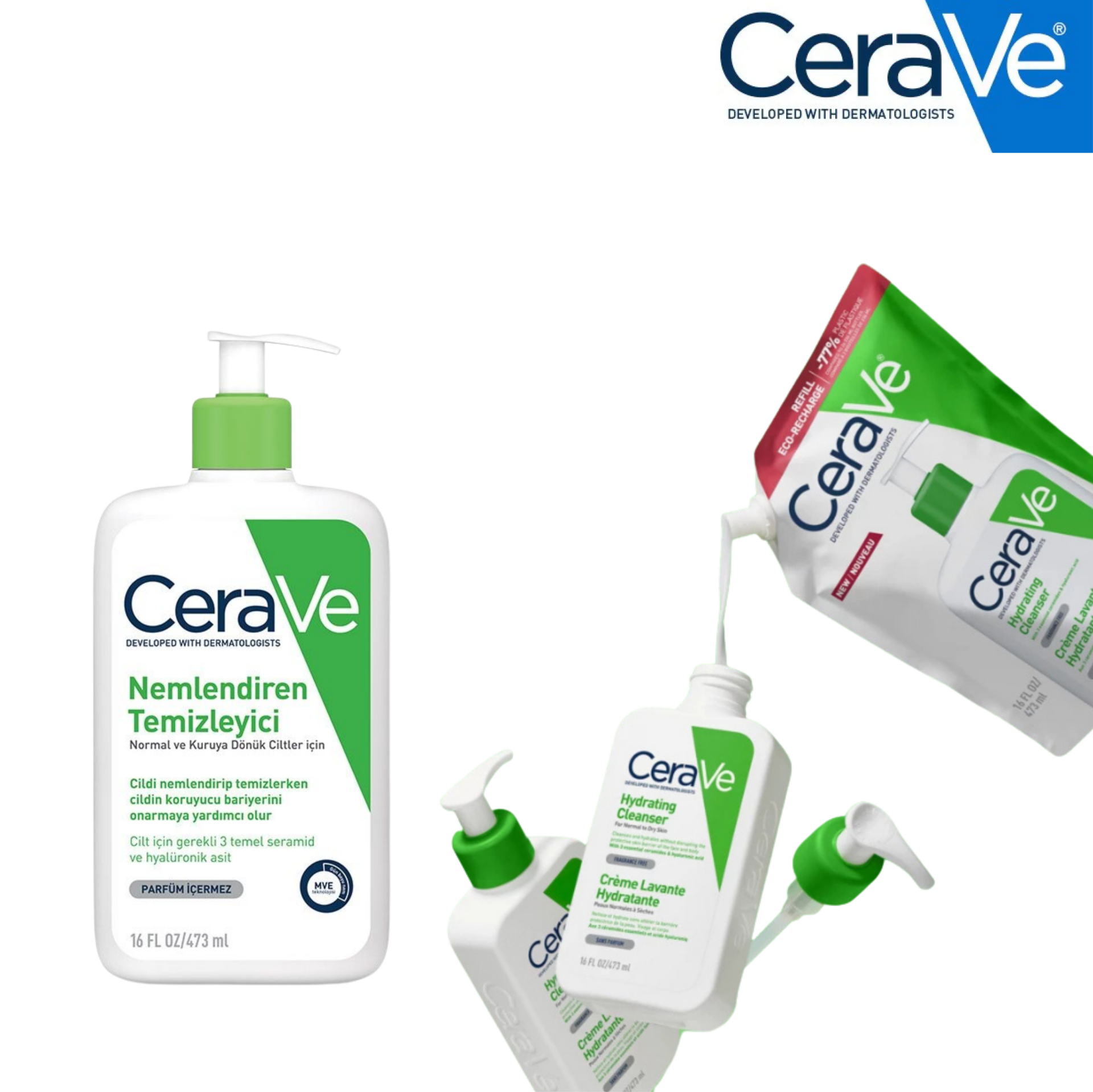 CeraVe  Nemlendiren Temizleyici 473 ml