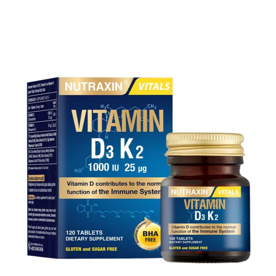 Nutraxin D3K2 120 Tablet