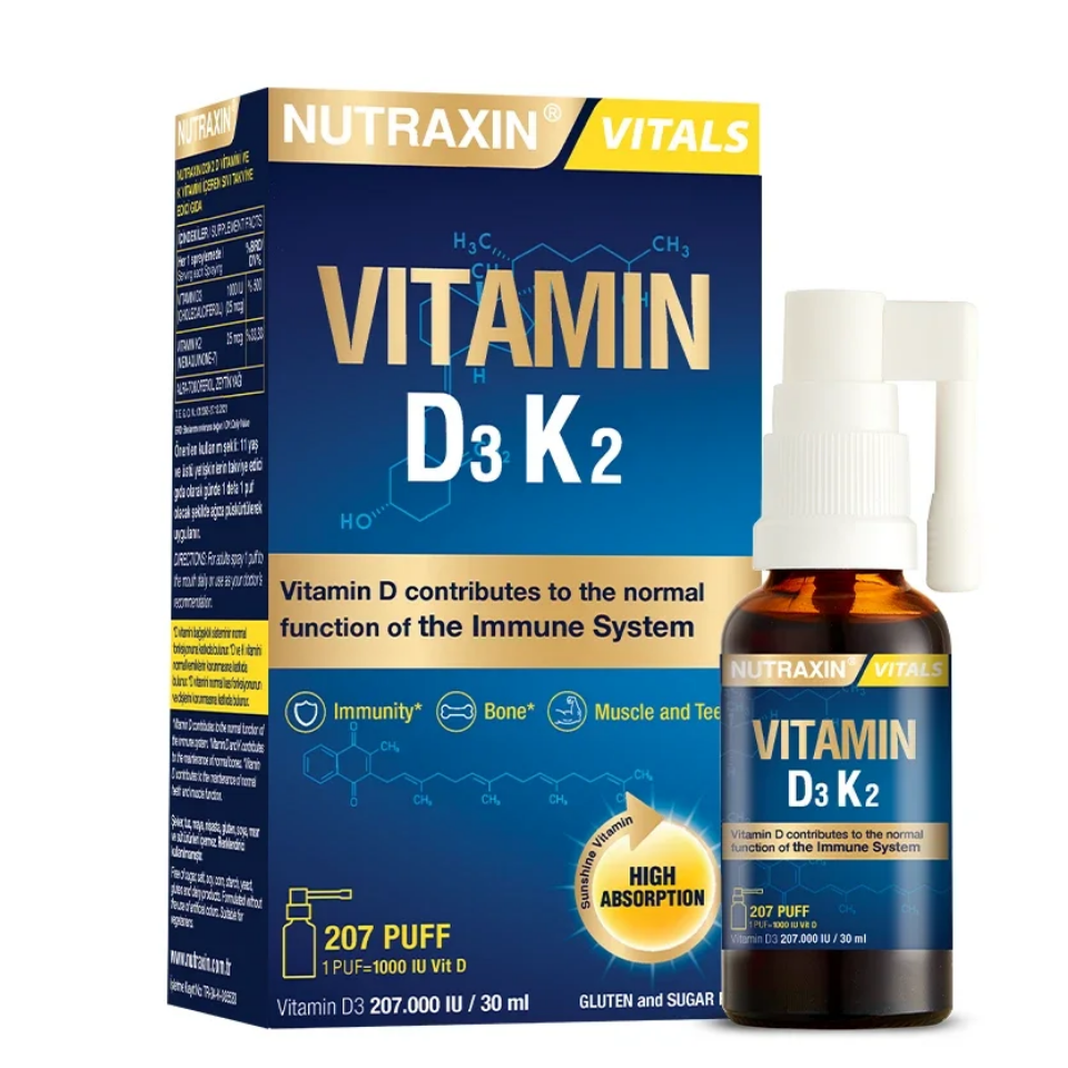 Nutraxin Vitamin D3K2 Sprey 30 ml