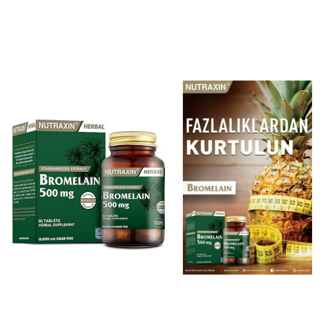 Nutraxin Bromelain 500mg 60 Tablet