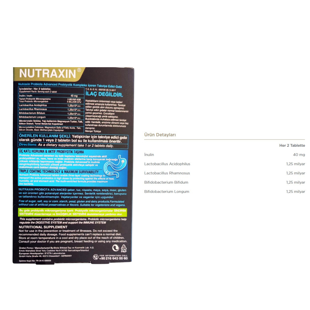 Nutraxin Probiota Advanced 60 Tablet