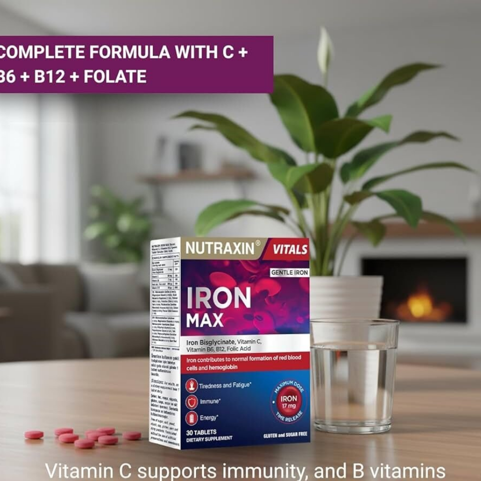 Nutraxin Iron Max Takviye Edici Gıda 30 Tablet