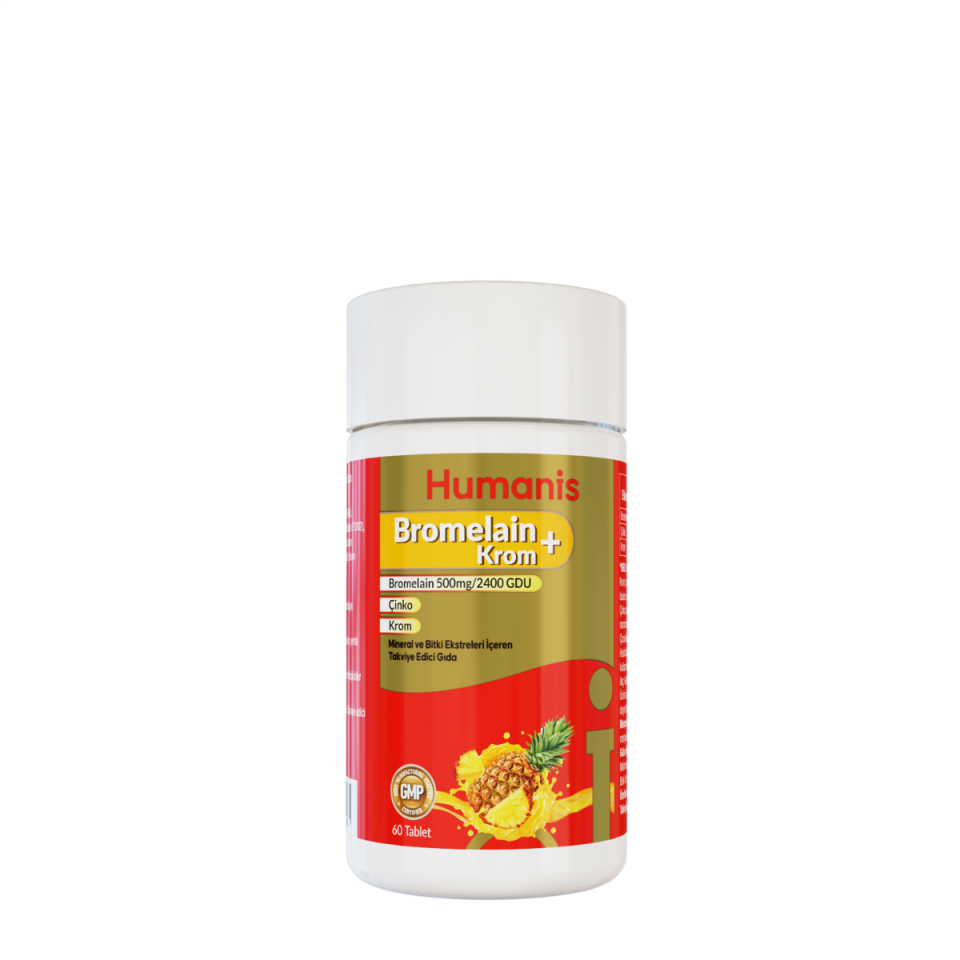 Humanis Bromelain Krom 60 Tablet