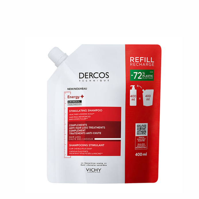 Vichy Dercos Energy+ Dökülme Karşıtı Refill Şampuan 400 Ml