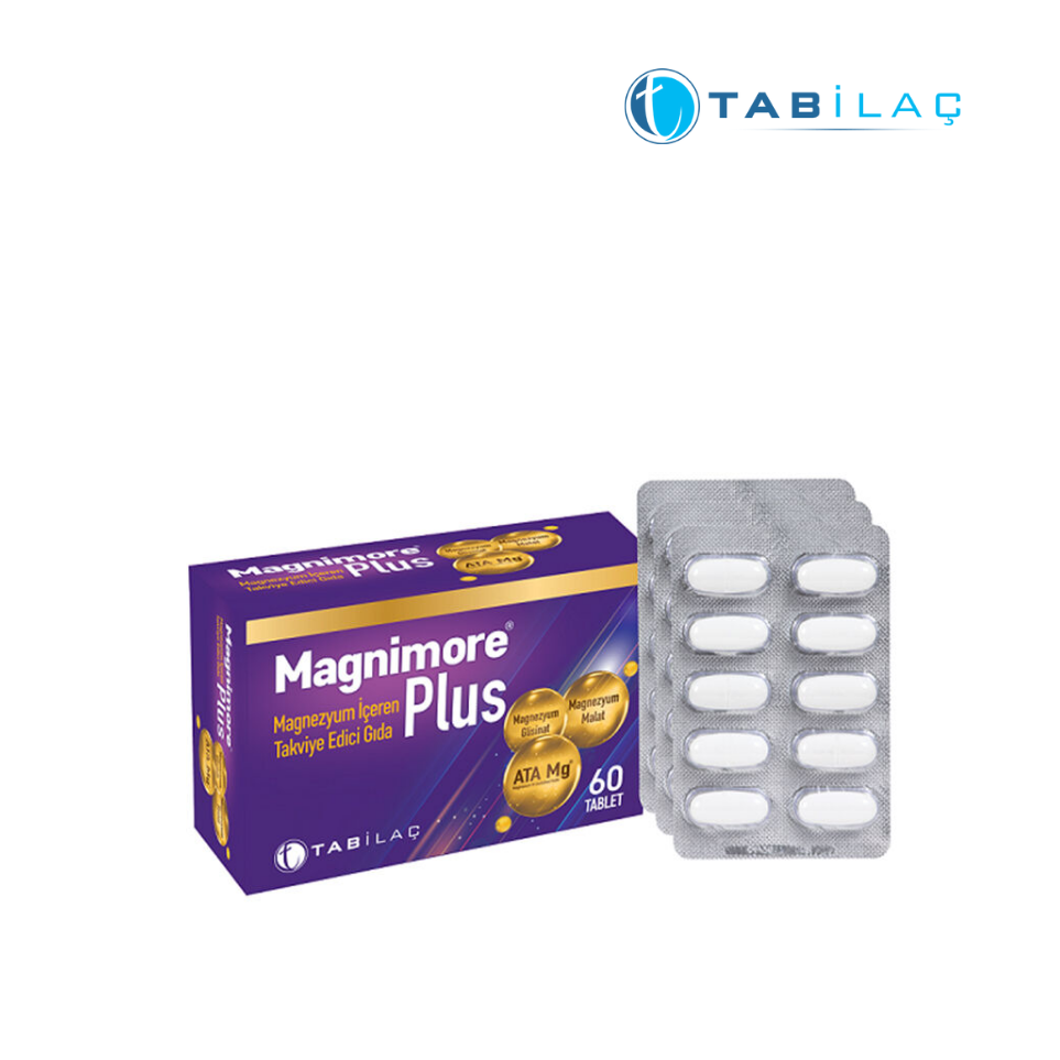 Magnimore Plus Magnezyum İçeren Takviye Edici Gıda 60 Kapsül