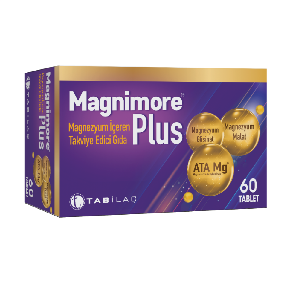 Magnimore Plus Magnezyum İçeren Takviye Edici Gıda 60 Kapsül