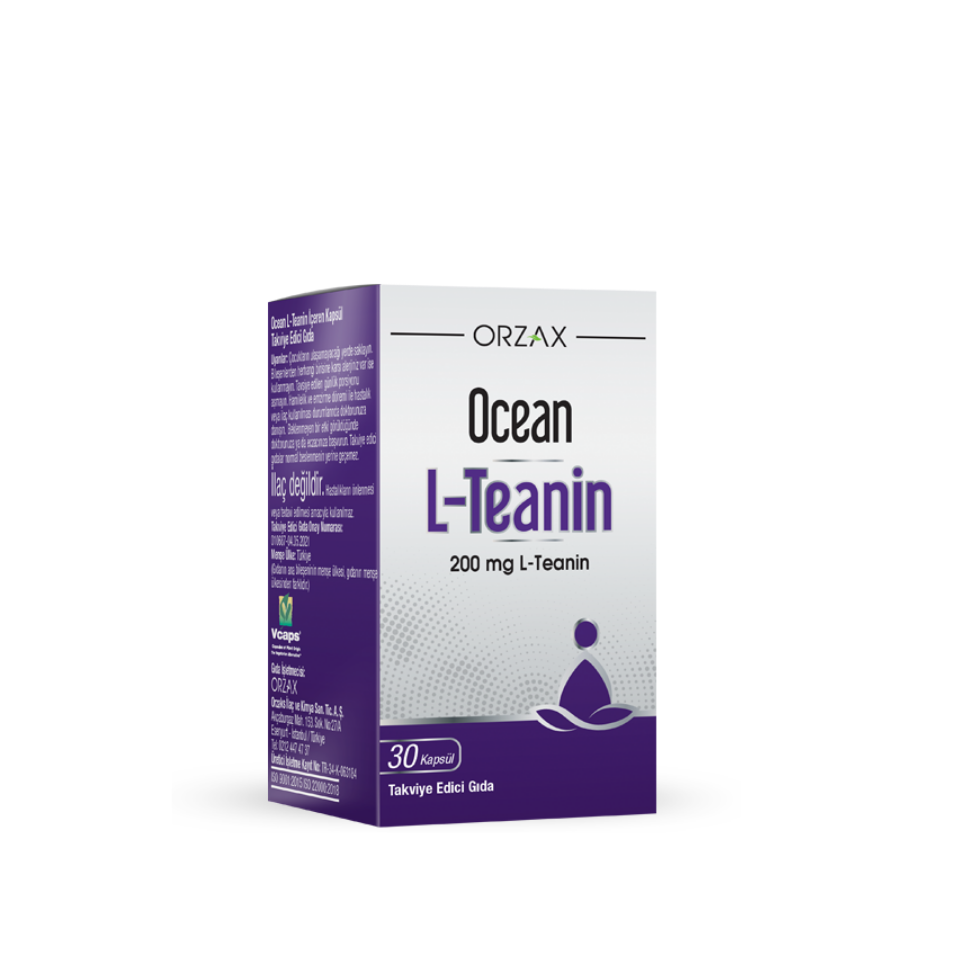 Orzax Ocean L-Teanin Takviye Edici Gıda 30 Kapsül