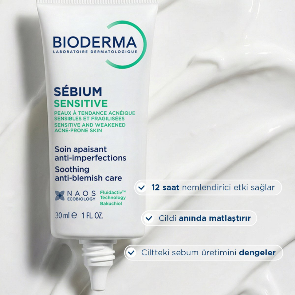 Bioderma Sebium Sensitive Nemlendirici Bakım Kremi 30 ml