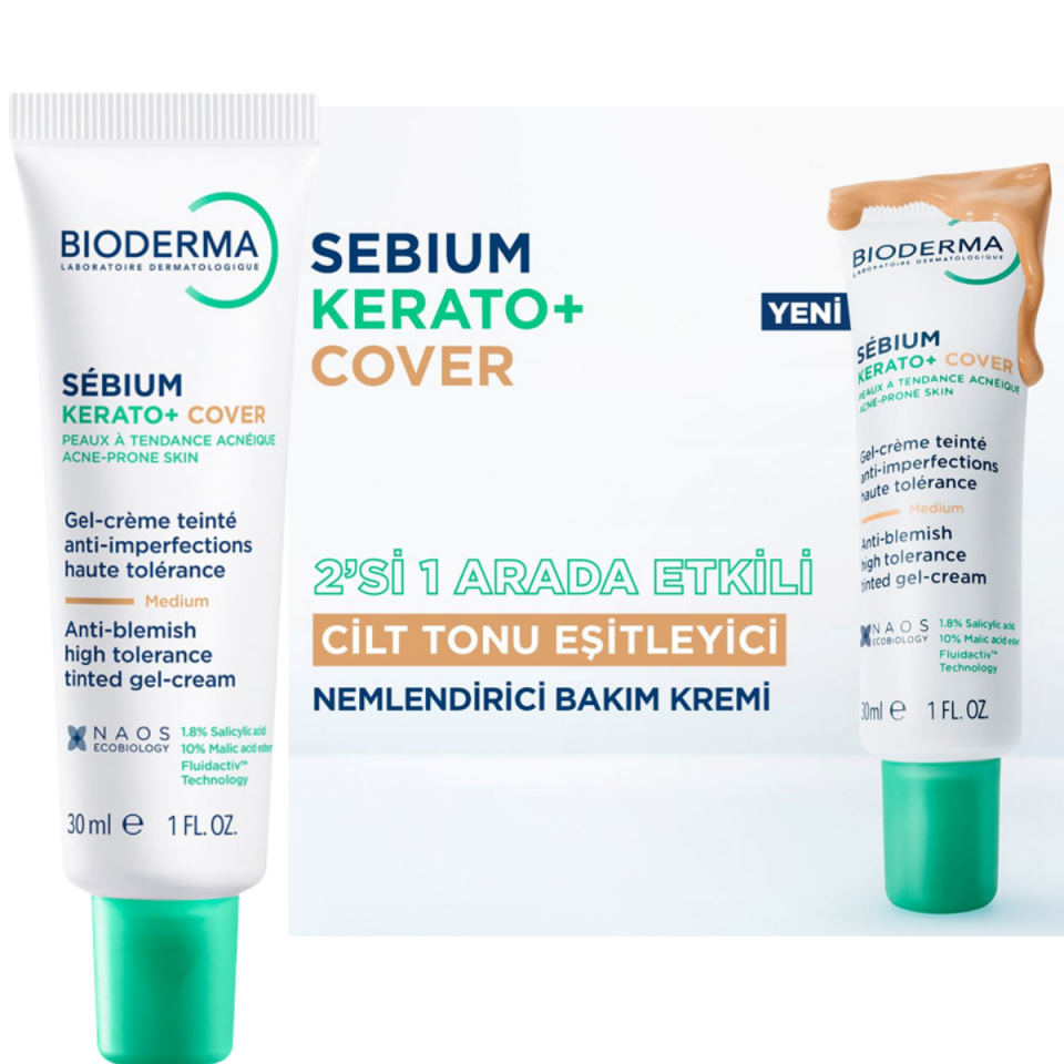 Bioderma Sebium Kerato Cover Bakım Kremi 30 ml