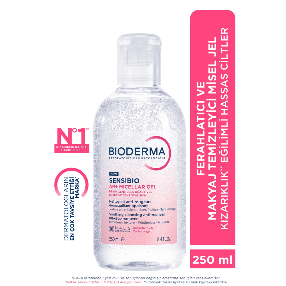 Bioderma Sensibio AR+ Durulanmayan Temizleyici Misel Jel 250 ml