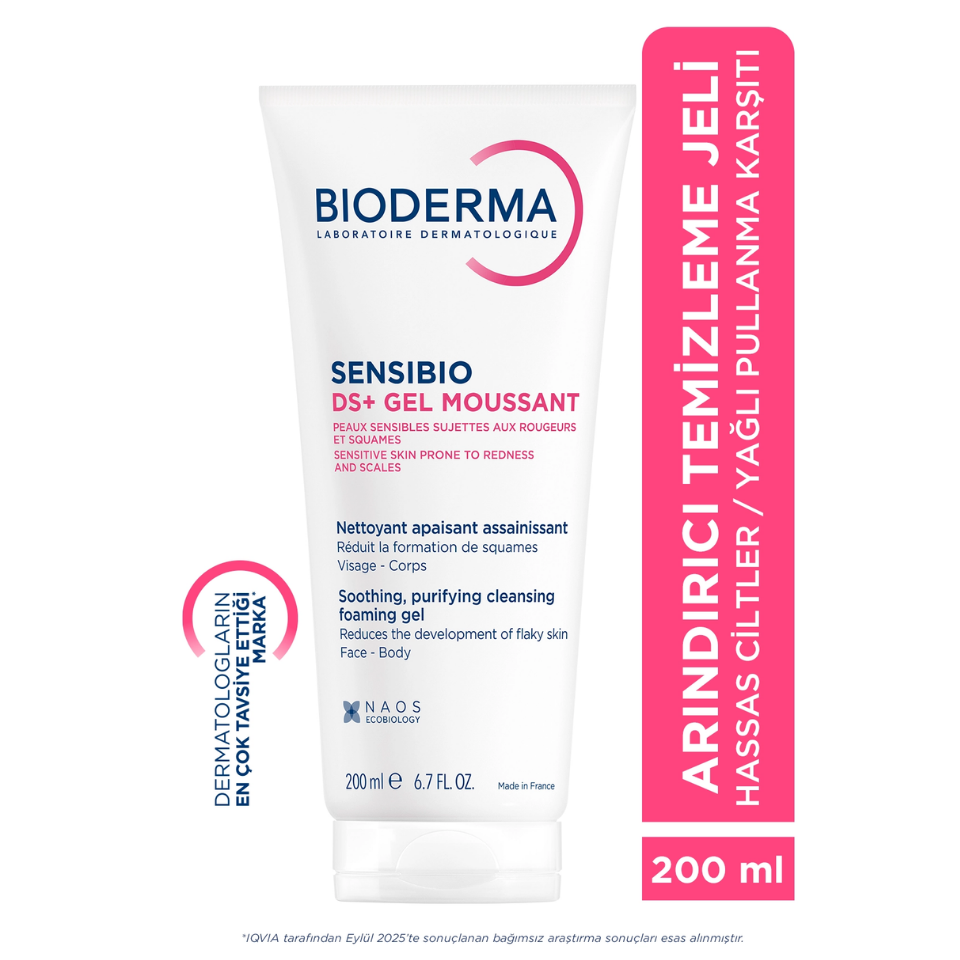 Bioderma Sensibio DS+ Temizleme Jeli B6 Vitamini 200 ml