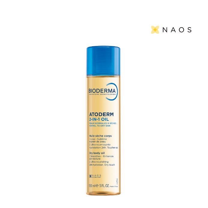 Bioderma Atoderm 2-in-1 Body Oil  Nemlendirici Çatlak Yağı Yüz Vücut Saç 150ml