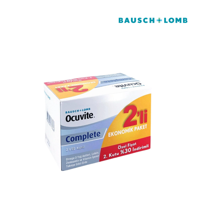 Ocuvite Complete Bausch & Lomb 60 Kapsül İkili Kampanya