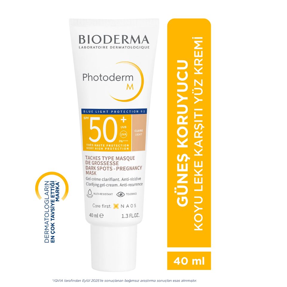 Bioderma Photoderm M Light SPF50+ Koyu Leke ve Mavi Işığa Karşı Güneş Kremi 40 ml