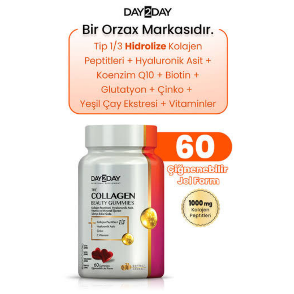 Day2Day The Collagen Beauty Gummies 60 Çiğnenebilir Jel