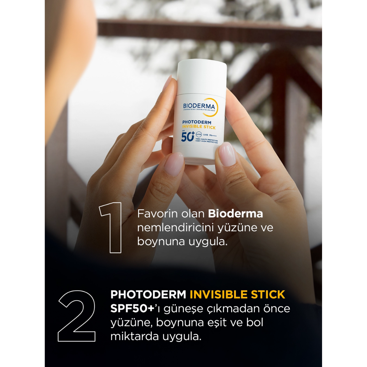 Bioderma Photoderm Invisible Stick SPF50+ Tüm Ciltler için Antioksidan Güneş Kremi 15g