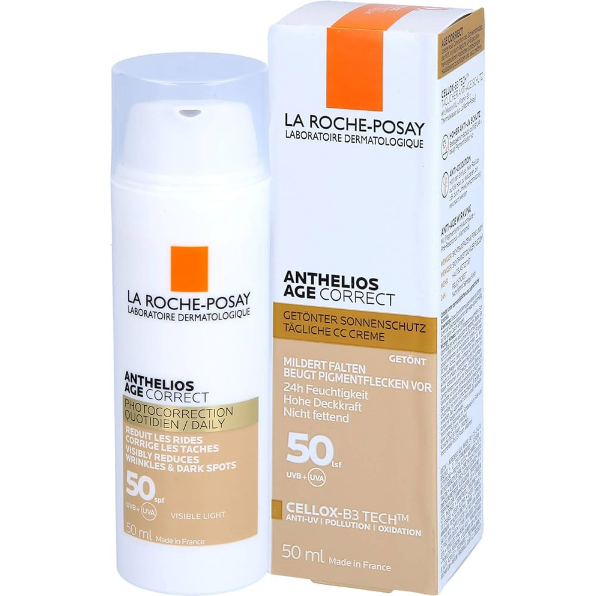 La Roche Posay Anthelios Age Correct Tinted SPF 50 50 ML Renkli Güneş Koruyucusu