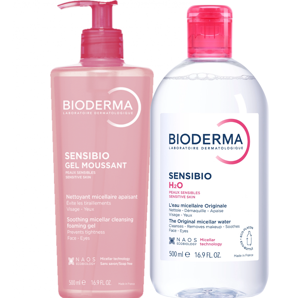 Bioderma Sensibio H2O 250ml + Sensibio Cleansing Foaming Gel 200ml