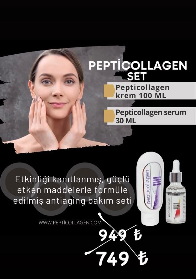 PEPTICOLLAGEN SERUM(30ML) VE KREM(100ML) SETİ