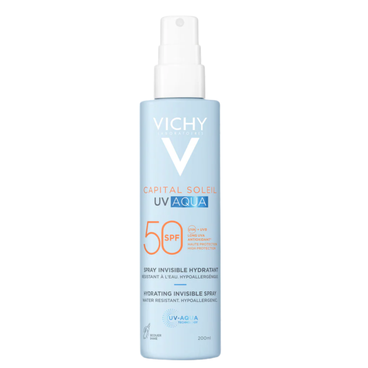 Vichy Capital Soleil UV Aqua Hydrating Invisible Spray SPF50 200 ml